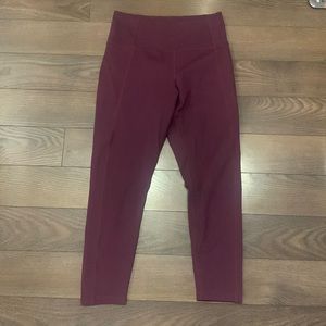 Girlfriend collective leggings plum colour